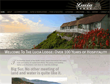 Tablet Screenshot of lucialodge.com